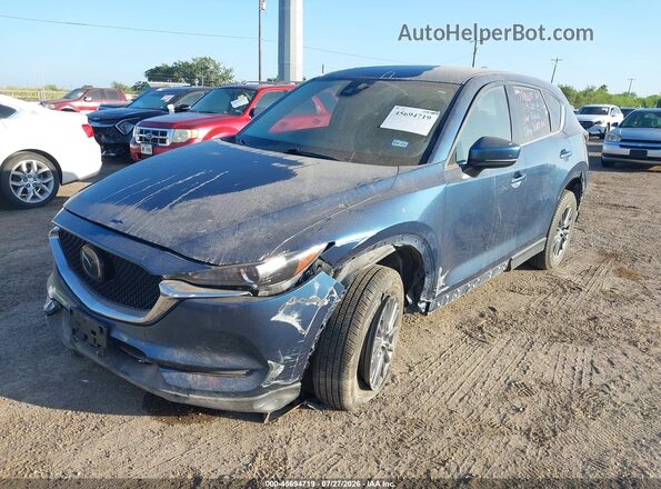 JM3KFABM9M0334733 2021 MAZDA CX-5 Blue წინა მარცხენა ხედი სამი მეოთხედიდან