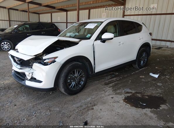 JM3KFACL5H0187810 2017 MAZDA CX-5 White წინა მარცხენა ხედი სამი მეოთხედიდან