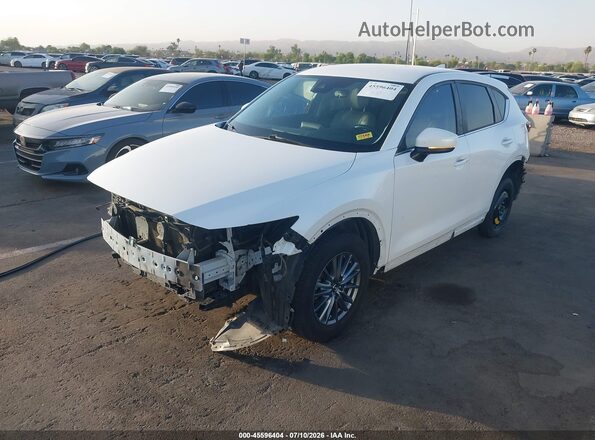 JM3KFACL6H0161412 2017 MAZDA CX-5 White Առջևի ձախ երեք քառորդ տեսարան