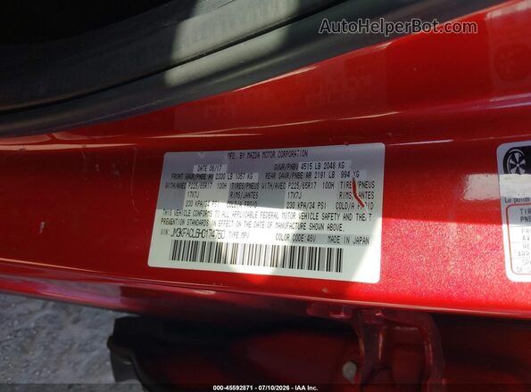 JM3KFACL6H0174760 2017 MAZDA CX-5 Red Widok komory silnika