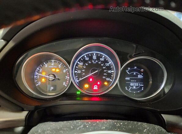 JM3KFACL7H0157725 2017 MAZDA CX-5 White Instrument cluster view