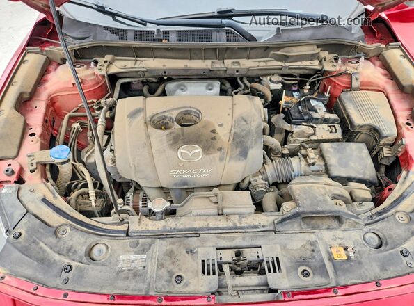 JM3KFACL7H0214280 2017 MAZDA CX-5 Red Շարժիչի բաժամունքի տեսք