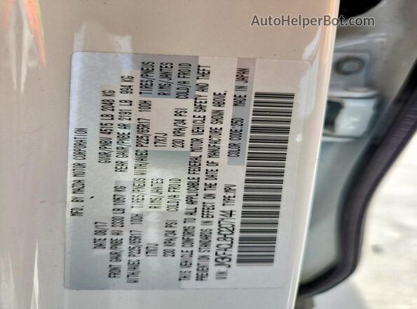 JM3KFACL8H0207144 2017 MAZDA CX-5 White Вид наклейки з VIN-кодом