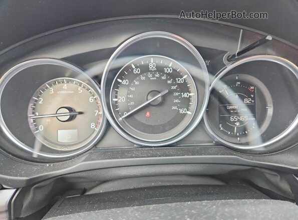 JM3KFACL8H0207144 2017 MAZDA CX-5 White Вид щитка приладів
