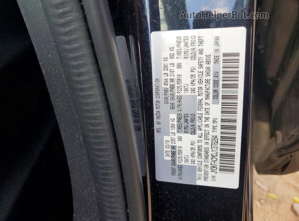 JM3KFACM0J1378284 2018 MAZDA CX-5 Black Vista de la etiqueta del VIN
