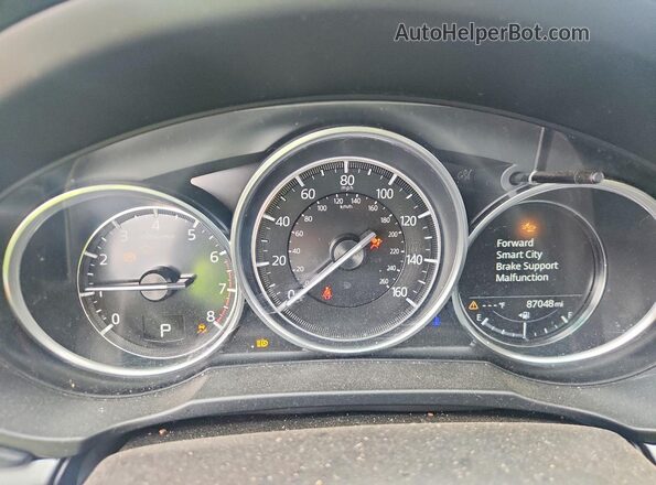 JM3KFACM0K1530016 2019 MAZDA CX-5 Blue Вид щитка приладів