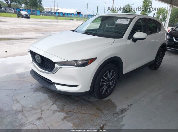 JM3KFACM1J1452120 2018 MAZDA CX-5 Белый Передняя левая четверть