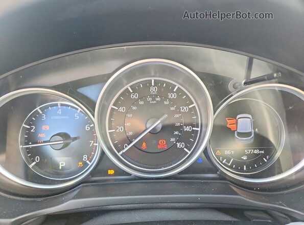 JM3KFACM2L0729494 2020 MAZDA CX-5 Black Instrument cluster view