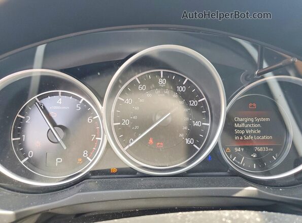 JM3KFACM3K0654044 2019 MAZDA CX-5 White Սարքավորումների վահանակի տեսք