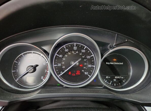 JM3KFACM3K1582871 2019 MAZDA CX-5 Red Instrument cluster view