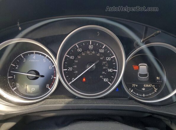 JM3KFACM3K1649050 2019 MAZDA CX-5 Gray ხელსაწყოთა პანელის ხედი