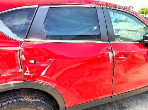 JM3KFACM3L0784620 2020 MAZDA CX-5 Red უკანა სალონის ხედი