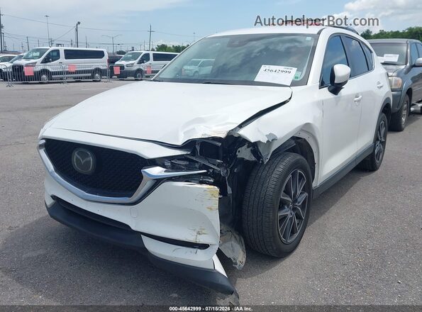 JM3KFACM5J0338420 2018 MAZDA CX-5 White წინა მარცხენა ხედი სამი მეოთხედიდან