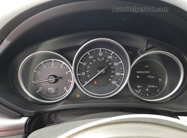 JM3KFACM5J1422473 2018 MAZDA CX-5 Серебряный Вид щитка приборов