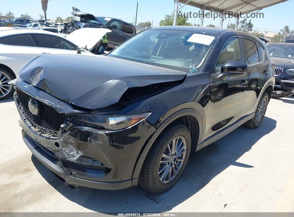 JM3KFACM5K1624053 2019 MAZDA CX-5 Black Առջևի ձախ երեք քառորդ տեսարան