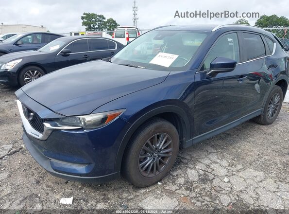 JM3KFACM5K1644996 2019 MAZDA CX-5 Dark Blue წინა მარცხენა ხედი სამი მეოთხედიდან