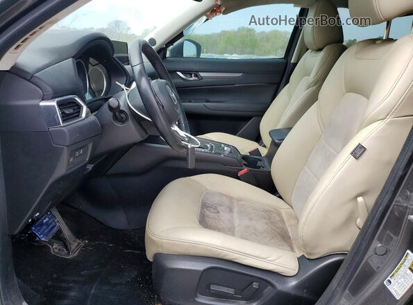 JM3KFACM6J1456342 2018 MAZDA CX-5 Gray Widok wnętrza z przodu
