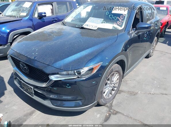 JM3KFACM6K0686342 2019 MAZDA CX-5 Blue წინა მარცხენა ხედი სამი მეოთხედიდან