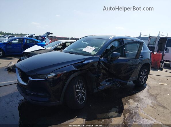 JM3KFACM7J1420627 2018 MAZDA CX-5 Синий Передняя левая четверть