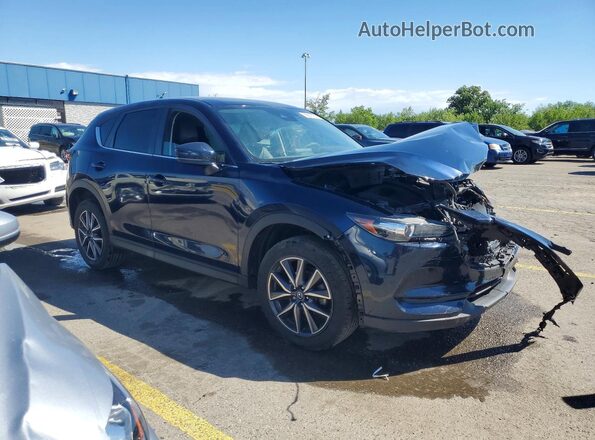 JM3KFACM7J1448279 2018 MAZDA CX-5 Синий Передняя правая четверть