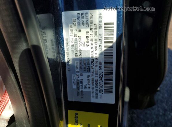 JM3KFACM7J1448279 2018 MAZDA CX-5 Синий Вид наклейки с VIN-кодом