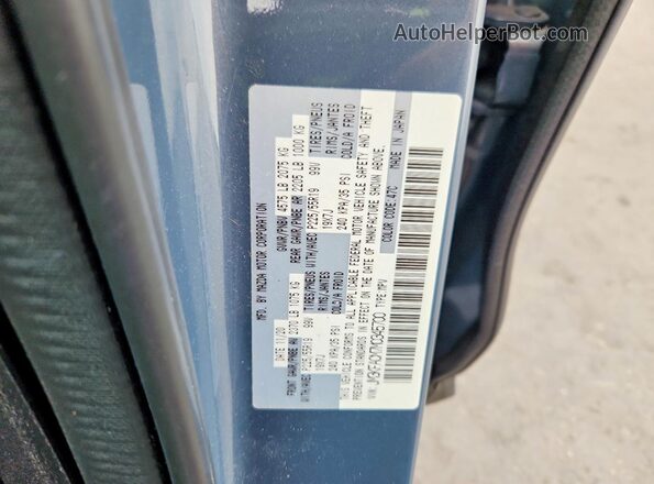 JM3KFACM7M0345700 2021 MAZDA CX-5 Gray VIN sticker view