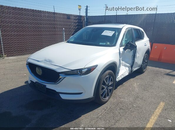 JM3KFACM8J0387546 2018 MAZDA CX-5 White წინა მარცხენა ხედი სამი მეოთხედიდან