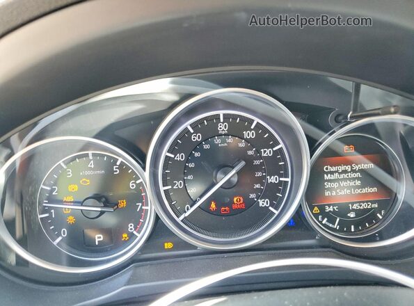 JM3KFACM8K0585948 2019 MAZDA CX-5 Gray Widok zestawu wskaźników