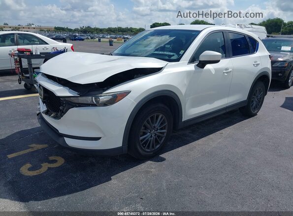 JM3KFACM8M0302791 2021 MAZDA CX-5 White Vista tres cuartos delantera izquierda