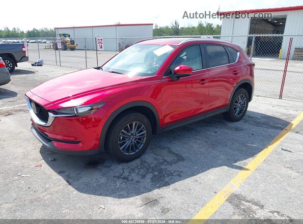 JM3KFACM8M0410344 2021 MAZDA CX-5 Red Առջևի ձախ երեք քառորդ տեսարան