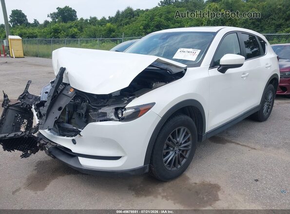 JM3KFACM9L0723515 2020 MAZDA CX-5 White წინა მარცხენა ხედი სამი მეოთხედიდან
