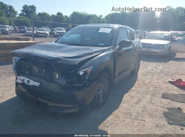 JM3KFACM9M1329086 2021 MAZDA CX-5 Black Առջևի ձախ երեք քառորդ տեսարան