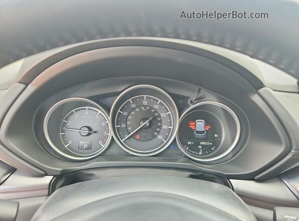 JM3KFACMXJ1402851 2018 MAZDA CX-5 Gray Սարքավորումների վահանակի տեսք