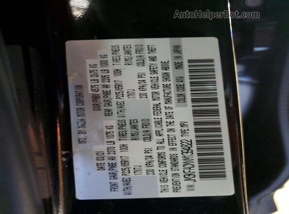 JM3KFACMXM1394822 2021 MAZDA CX-5 Black Widok komory silnika