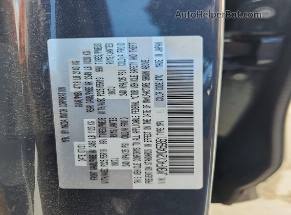 JM3KFACY2M0459851 2021 MAZDA CX-5 Gray Vista de la etiqueta del VIN