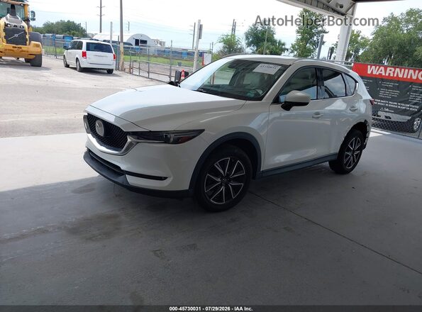 JM3KFADL0H0153028 2017 MAZDA CX-5 White წინა მარცხენა ხედი სამი მეოთხედიდან