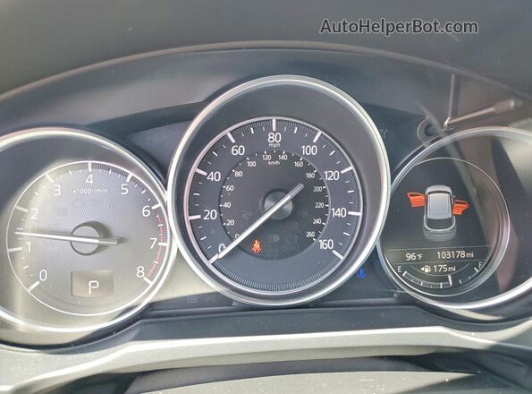 JM3KFADL2H0169912 2017 MAZDA CX-5 White Вид щитка приладів