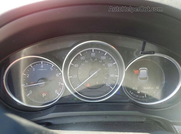 JM3KFADL7H0122164 2017 MAZDA CX-5 Red Instrument cluster view
