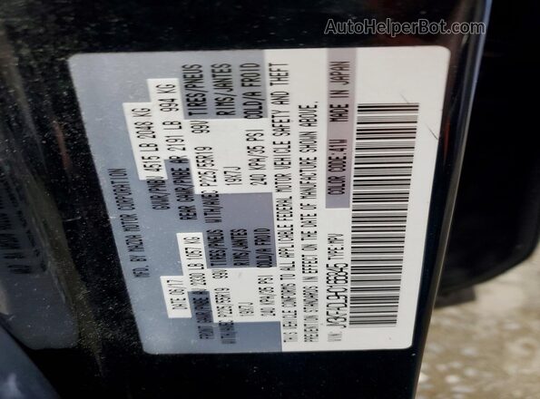 JM3KFADL9H0166845 2017 MAZDA CX-5 Black VIN კოდის სტიკერის ხედი