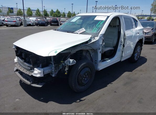 JM3KFADM1L0835367 2020 MAZDA CX-5 White წინა მარცხენა ხედი სამი მეოთხედიდან