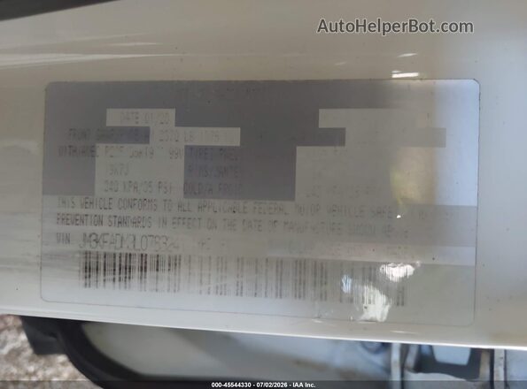 JM3KFADM3L0783241 2020 MAZDA CX-5 White Widok komory silnika