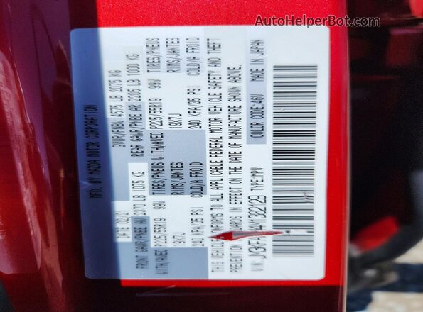 JM3KFADM4M1382129 2021 MAZDA CX-5 Red VIN կոդի պիտակի տեսք