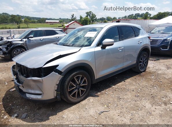 JM3KFADM5J0377796 2018 MAZDA CX-5 Silver წინა მარცხენა ხედი სამი მეოთხედიდან