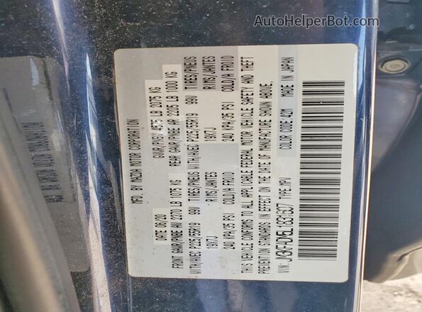 JM3KFADM5L1831607 2020 MAZDA CX-5 Синий Вид подкапотного пространства