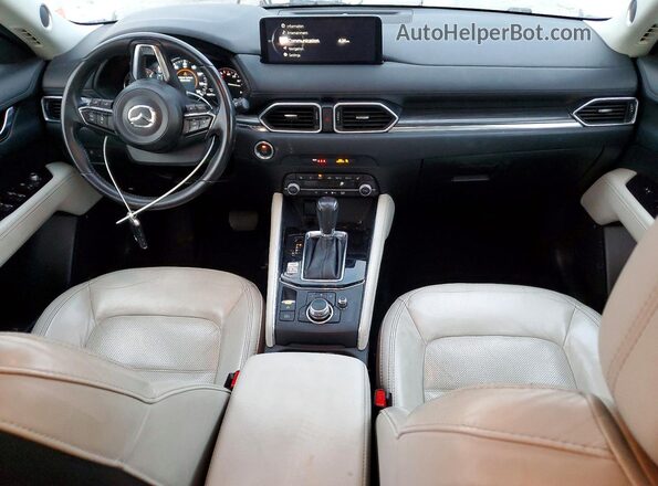 JM3KFADM5M1329052 2021 MAZDA CX-5 White წინა პანელის ხედი
