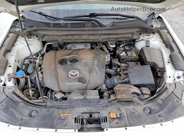 JM3KFADM5M1329052 2021 MAZDA CX-5 White ძრავის განყოფილების ხედი