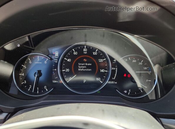 JM3KFADM6L1811995 2020 MAZDA CX-5 Red Instrument cluster view