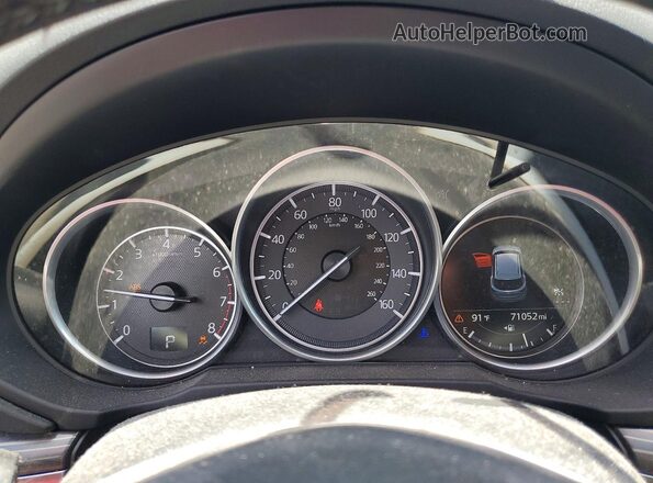 JM3KFADM7J0464518 2018 MAZDA CX-5 White Instrument cluster view