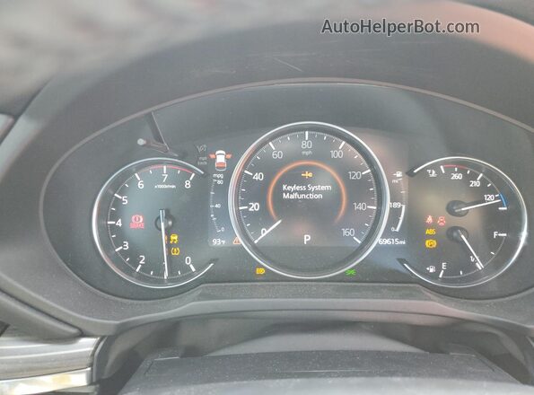 JM3KFADM8K1525242 2019 MAZDA CX-5 White Vista del cuadro de instrumentos