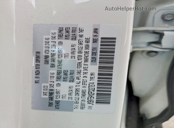 JM3KFBAM2P0227874 2023 MAZDA CX-5 White VIN կոդի պիտակի տեսք